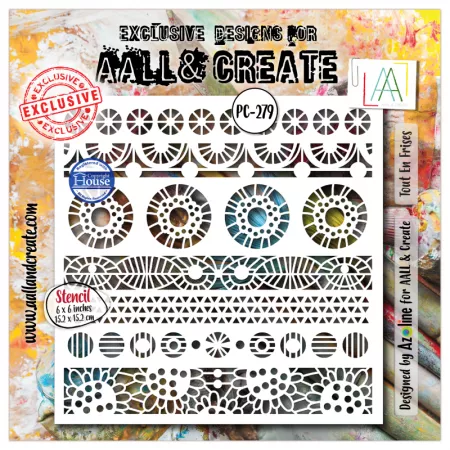Pochoir 279 - Tout En Frises - AALL and Create