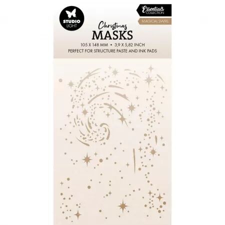 Pochoir A6 - Magical swirl - Christmas Essentials - Winter Wonderland - Studio Light