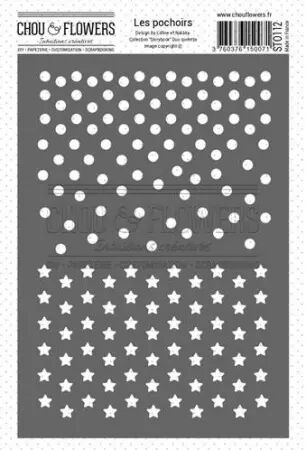 Pochoir A6 - Storybook - Duo confettis