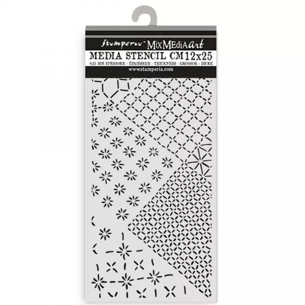 Pochoir DL - Mixed Tiles / Carreaux assortis - Stamperia