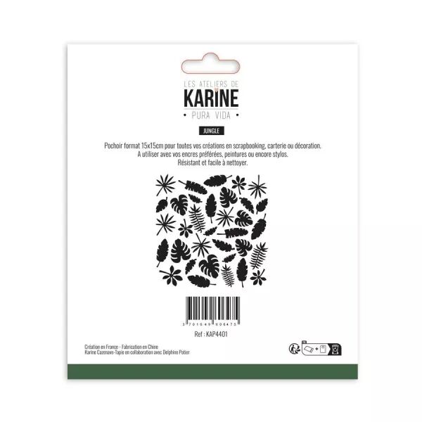 Pochoir Jungle - Pura Vida - Ateliers de Karine