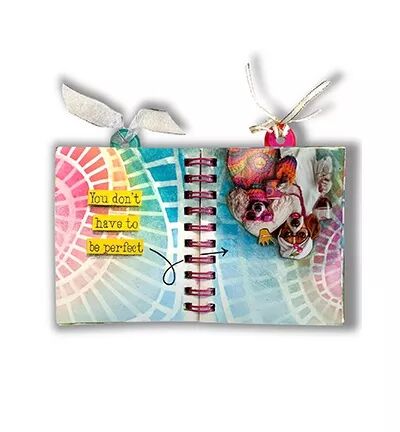 Pochoir Mask - Funky spiral - Art by Marlene