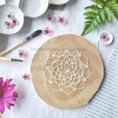 Pochoir Mask - Vibrations - Fleur Mandala 2