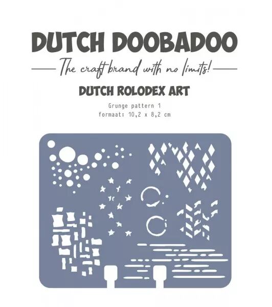 Pochoir Rolodex - Grunge pattern 1