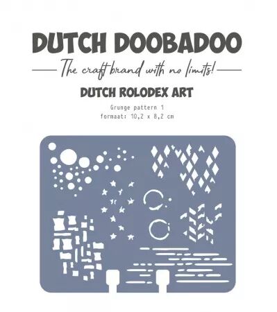 Pochoir Rolodex - Grunge pattern 1