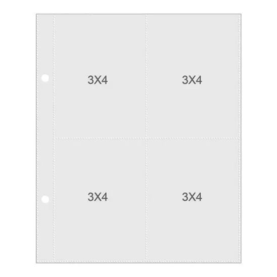 Pocket Snap pages 6 x 8 \'\' - cloisonn�es 3 x 4