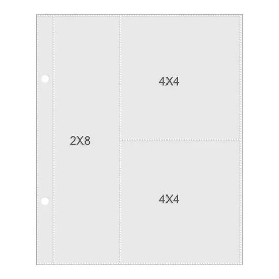 Pocket Snap pages 6 x 8 \'\' - cloisonn�es