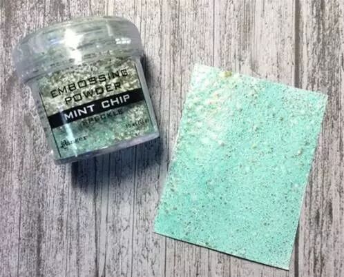 Poudre � embosser Speckle - Mint Chip