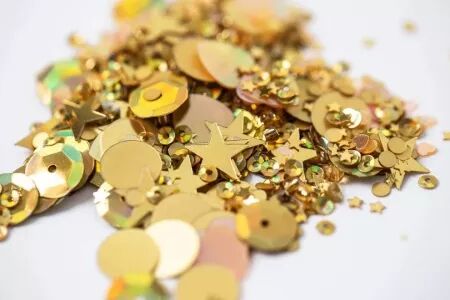 Pour vos shaker box - sequins - Or - Sizzix