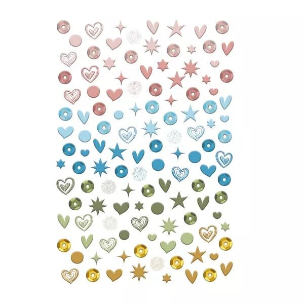 Puffy Stickers - Coeurs & Co - Made with Love - collection Made with love - Les ateliers de Karine