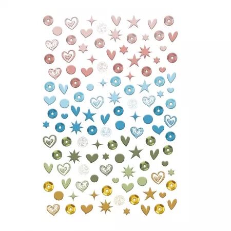 Puffy Stickers - Coeurs & Co - Made with Love - collection Made with love - Les ateliers de Karine