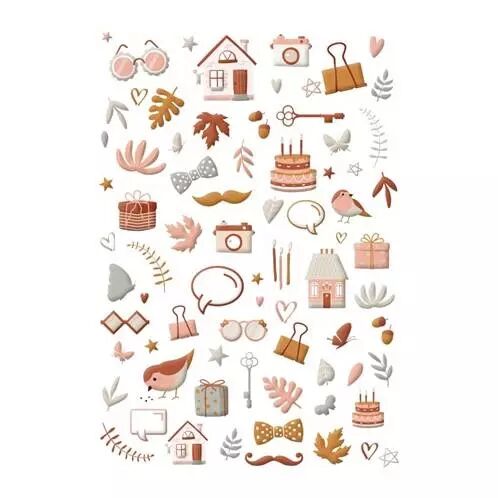Puffy Stickers - Family
