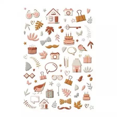 Puffy Stickers - Family
