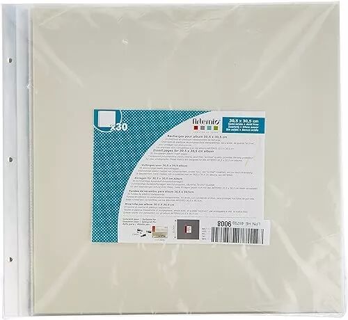 recharge 10 POCHETTES 30 x 30 pour album - Art�mio