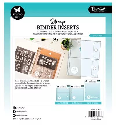 Recharges pochettes A6+ pour Storage Case - Studio Light