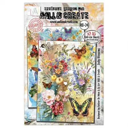 Rub-On - #24 - Zesty Blossoms - AALL & Create