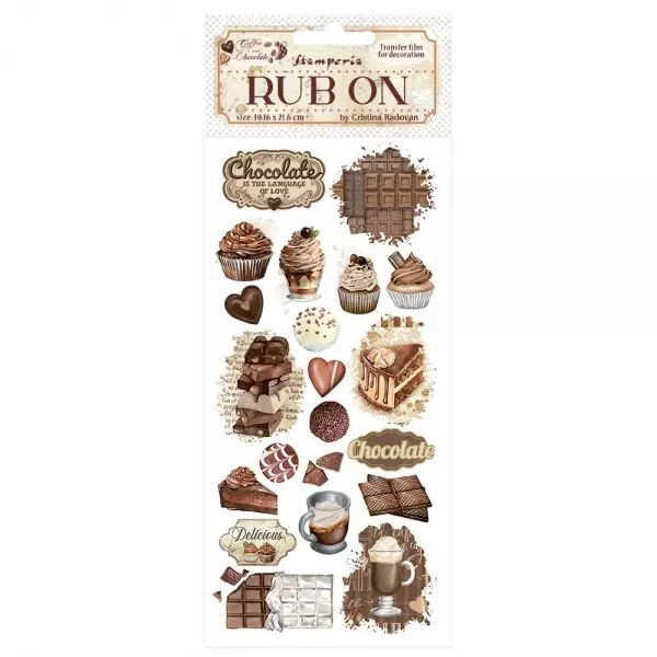 Rub On - Coffe and chocolate - Chocolat - Stamperia