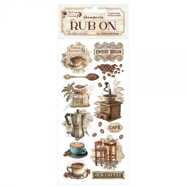 Rub On - Coffee and chocolate - Caf� - Stamperia