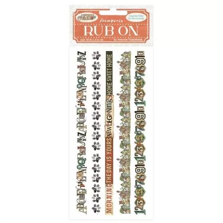 Rub On - Furry Friends - frises - Stamperia