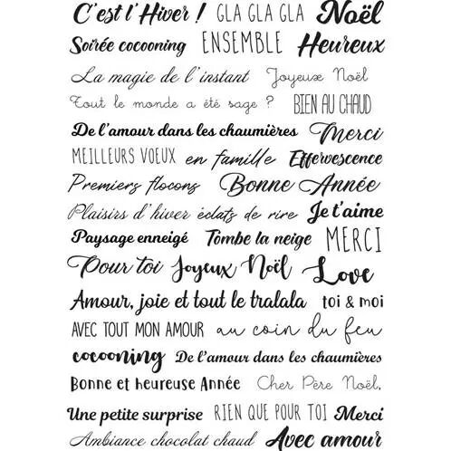 Rub-on - Mots de l\'hiver