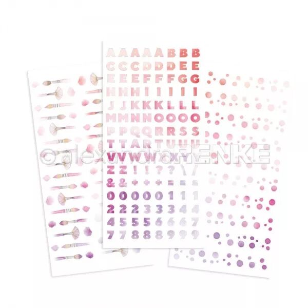 Rub-on - Pure Diary - Color Magic - rose-violet