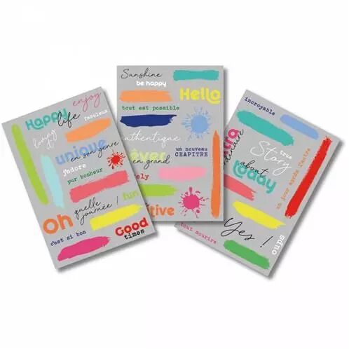 Rub-on - transferts - Colorful life