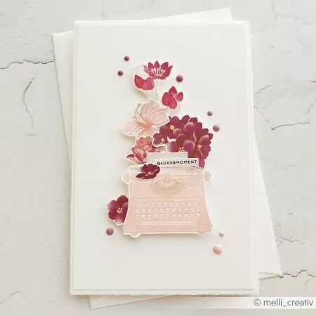 Rub-ons - Po&eacute;sie florale rose - Alexandra Renke