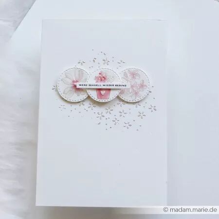 Rub-ons - Po&eacute;sie florale rose - Alexandra Renke
