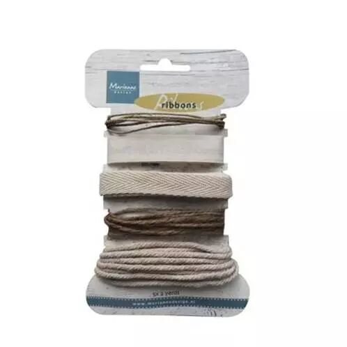 Rubans et ficelle - naturel & blanc cass�