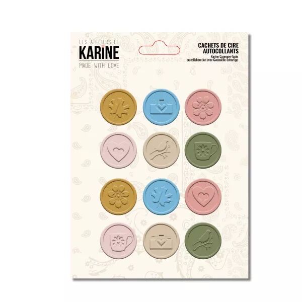 Sceaux autocollants - Made with Love - collection Made with love - Les ateliers de Karine