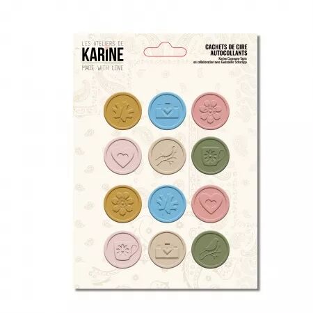 Sceaux autocollants - Made with Love - collection Made with love - Les ateliers de Karine