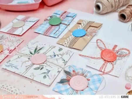 Sceaux autocollants - Made with Love - Les ateliers de Karine