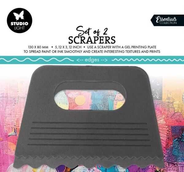Scrapers Gel printing plate  set de 2 - n�01 - Studio Light