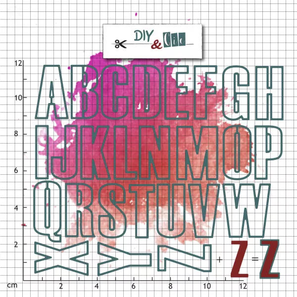 Set de die : Double alphabet - DIY and Cie - Tout ce qui compte