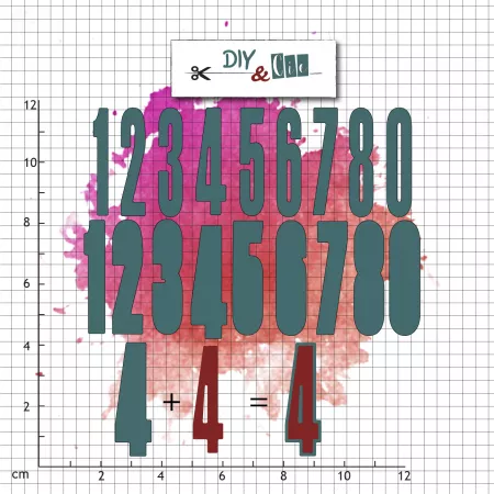 Set de die : Grands Chiffres - DIY and Cie - Tout ce qui compte