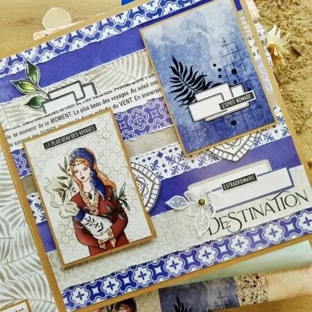 SET DE PAPIER - collection Chant des dunes - Chou and Flowers