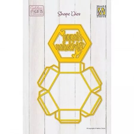 Shape Dies - Hexagon shadowbox - Nellie\'s Choice