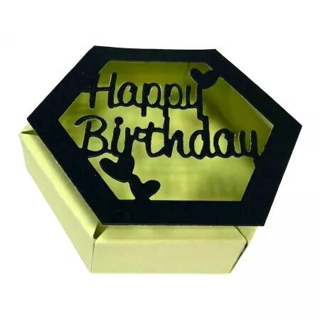 Shape Dies - Hexagon shadowbox - Nellie\'s Choice