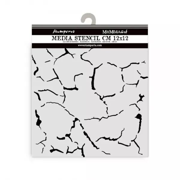 Stencil - Silent Sea - Crakle Pattern - Stamperia