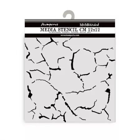 Stencil - Silent Sea - Crakle Pattern - Stamperia