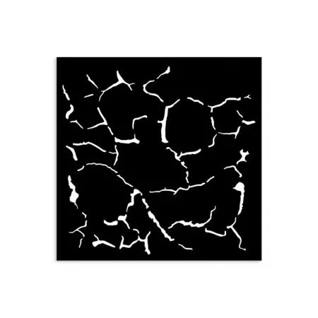 Stencil - Silent Sea - Crakle Pattern - Stamperia