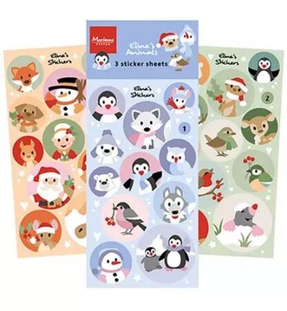 Stickers - Eline\'s animals Christmas & Winter