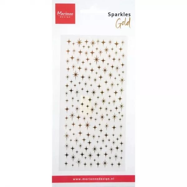 Stickers 1 planche - �tincelles dor�es - Sparkles gold - Marianne Design