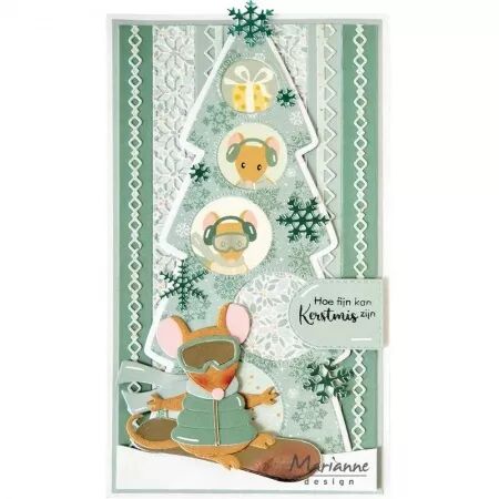 Stickers 3 planches - Eline\'s Mice - Marianne Design