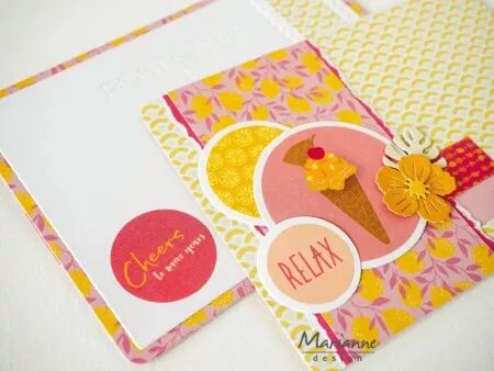 Stickers 3 planches - Fresh lemonade - Limonade fraiche - Marianne Design