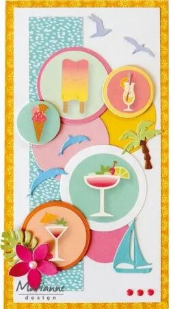 Stickers 3 planches - Fresh lemonade - Limonade fraiche - Marianne Design