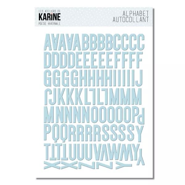 Stickers alphabet - Po�sie Hivernale
