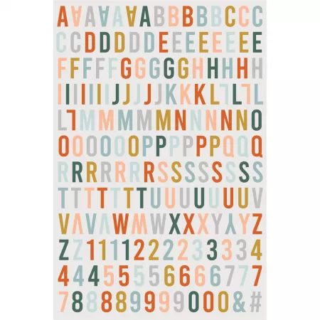 Stickers alphabet relief - Etoile des neiges - HA.PI little fox