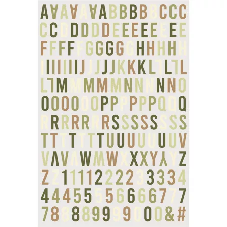 Stickers alphabet relief - Recette De Famille - HA-PI Little Fox 