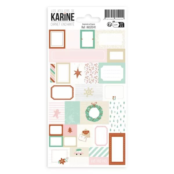 Stickers �tiquettes - Carnet Enchant�  - Les Ateliers de Karine